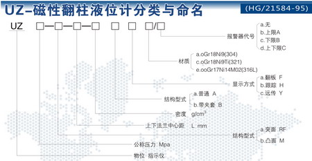 UZ磁控液位计的分类与命名